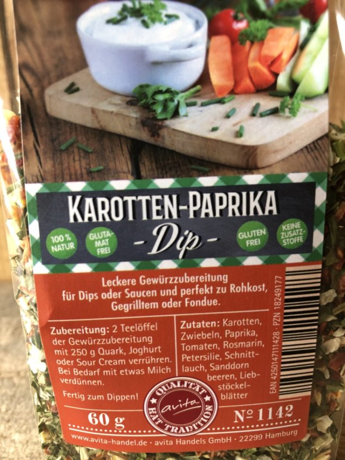 Karotten-Paprika-Dip