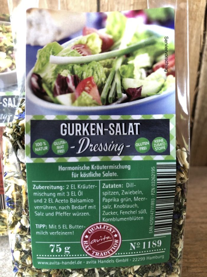 Gurken Salat-Dressing