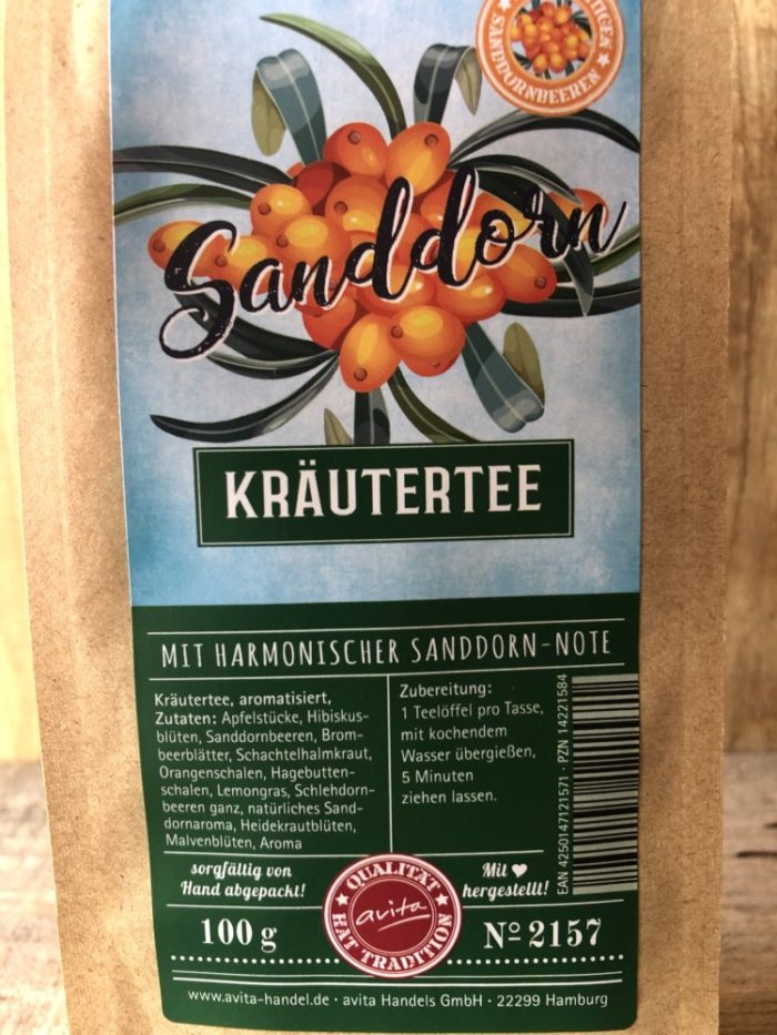 Tee Sanddorn Kräuter